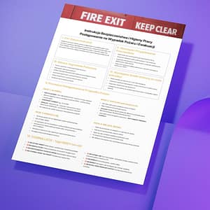 Instrukcja Bezpieczeństwa i Higieny Pracy Postępowanie na Wypadek Pożaru i Ewakuacji