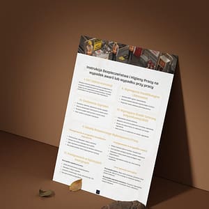 Instrukcja Bezpieczeństwa i Higieny Pracy na wypadek awarii lub wypadku przy pracy